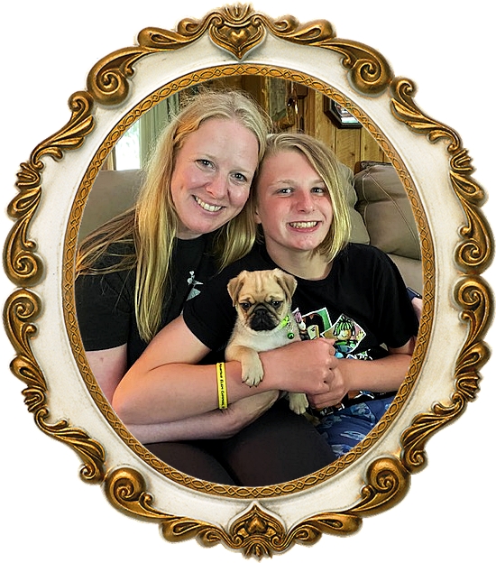 Molly's Bishop found a wonderful home with The Davis Family