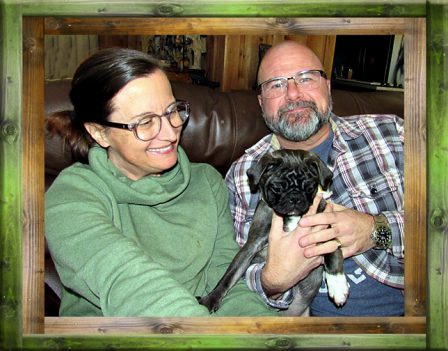 Beautiful Bonnie/Loki with Shawn & Jim - Silver Pug Puppies | If you think dogs can't count, try putting three dog biscuits in your pocket and give him only two of them.