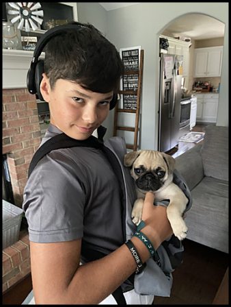 Yes, the name is Bond . . . James Bond with Carlisle - Fawn Pug Puppies | Petting, scratching, and cuddling a dog could be as soothing to the mind and heart as deep meditation and almost as good for the soul as prayer.