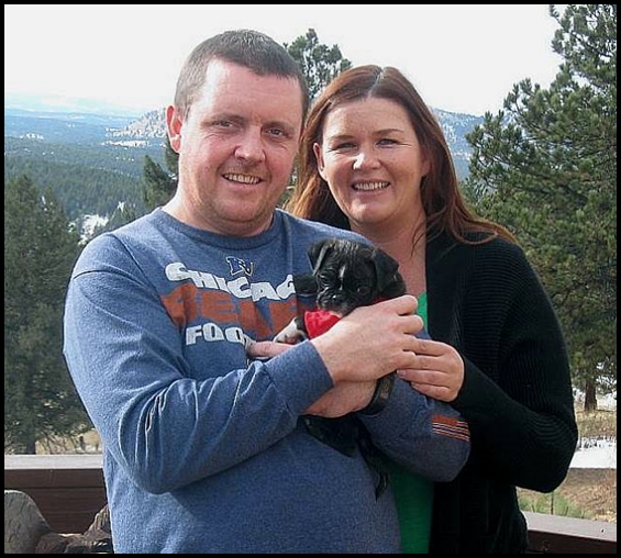 Chaos/Mack with his new mom and dad in Colorado 2015