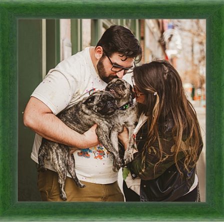 Jason & Evette sharing their engagement with Larry and Franklin - Multiple Color Pugs - Puppies and Adults | Money will buy you a pretty good dog, but it won't buy the wag of his tail.